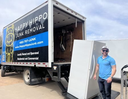 fridge removal scottsdale lift gate smile fridge removal happy hippo